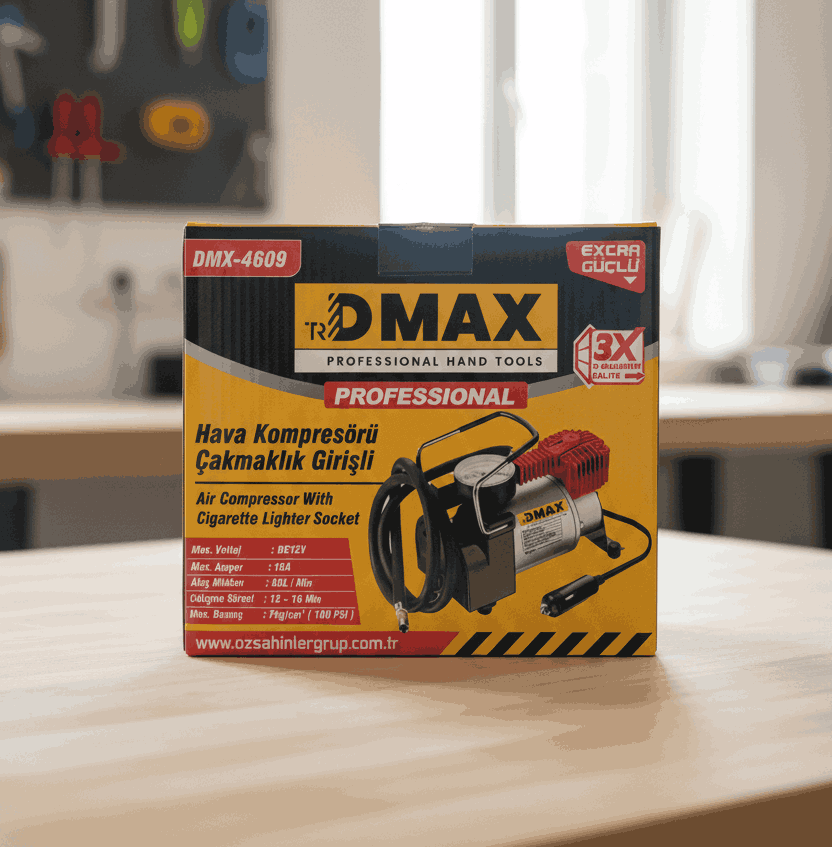DMAX Çakmaklık Girişli Hava Kompresörü